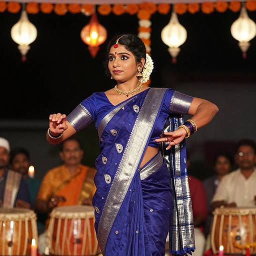 Tamil Nadu Performer in Peacock Saree