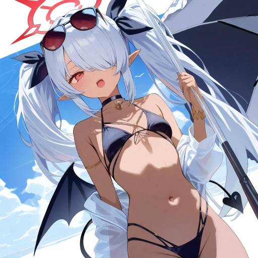 Demoness in Bikini with Sunglasses