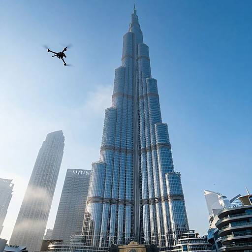 Futuristic Burj Khalifa Morning View