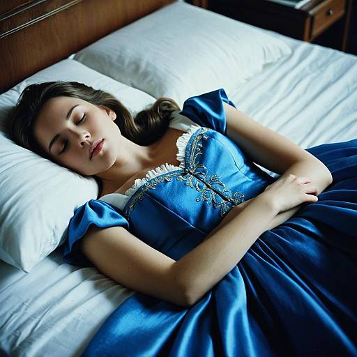 Sleeping Beauty in Blue Dress
