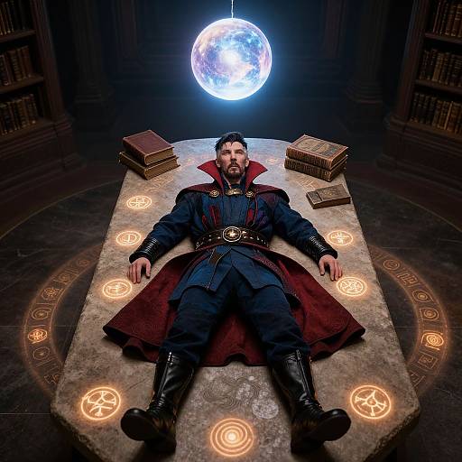 Doctor Strange Costume in Mystical Library