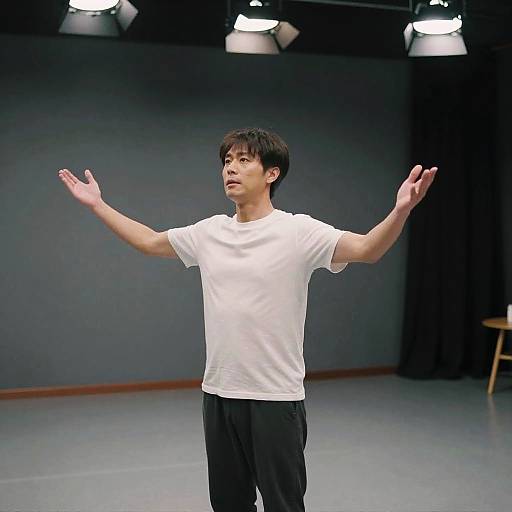 Cinematic Actor Rehearsal in Studio