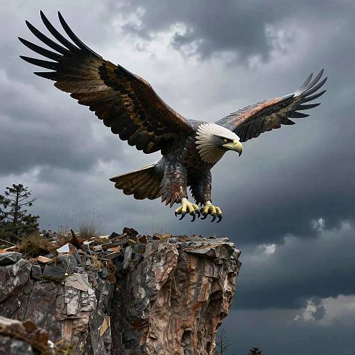 Epic Soaring Eagle Statue