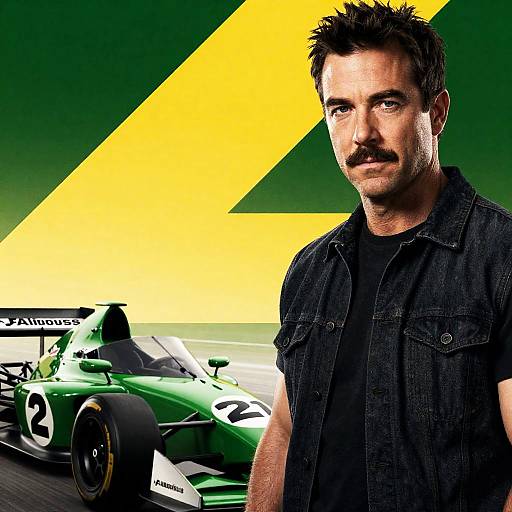 Dynamic Retro Racing Poster Illustration