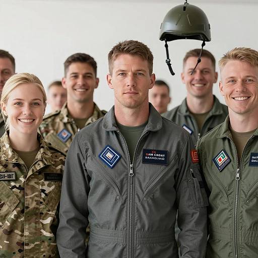 Photograph of a Diverse Group of Soldiers
