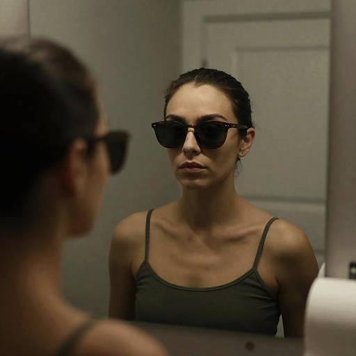 Dimly Lit Portrait of a Topless Woman