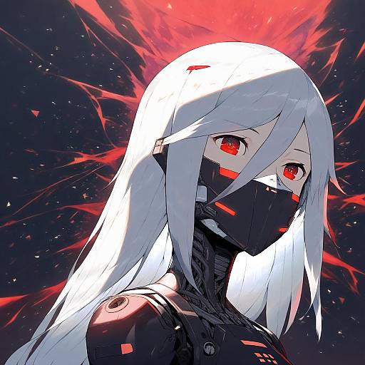 Illustration of Ariane yeong, signalis in the style of Sakimori dan