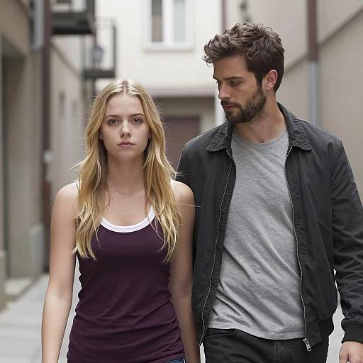 Urban Stroll: A Couple's Moment