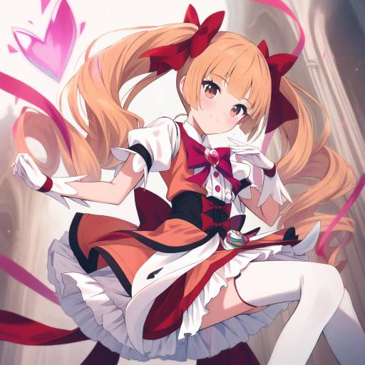 Illustration of Aisaki emiru, precure in the style of Nagishiro mito