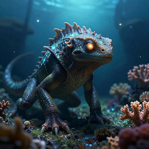 Mystical Reptilian Guardian of the Deep