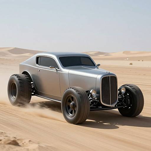 Futuristic Rugged Hot Rod Car