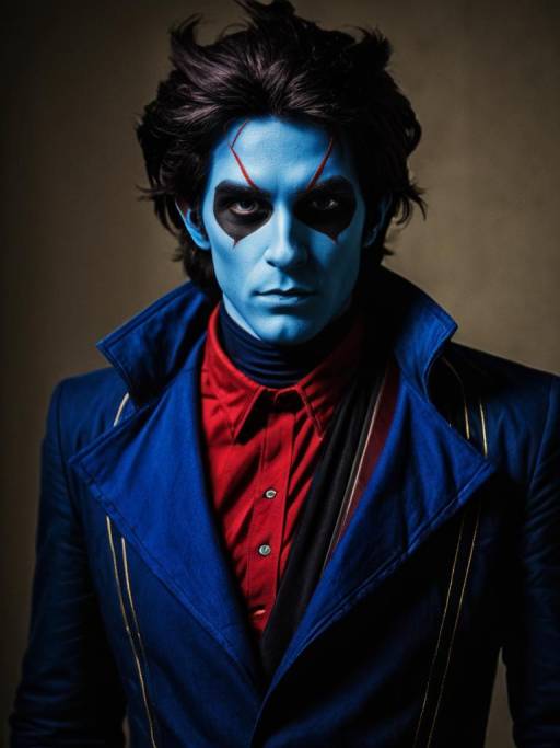 Man in Nightcrawler Cosplay Costume