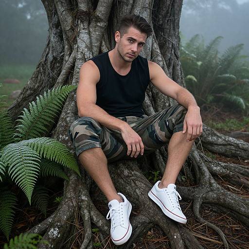 Urban Summer Style in Misty Forest