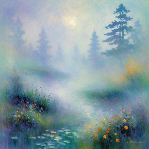 Chaotic Nostalgia in Monet's Style