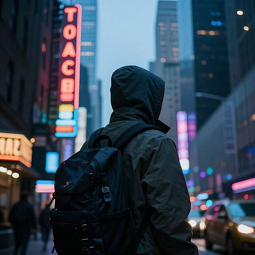 Cyberpunk New York Street Scene