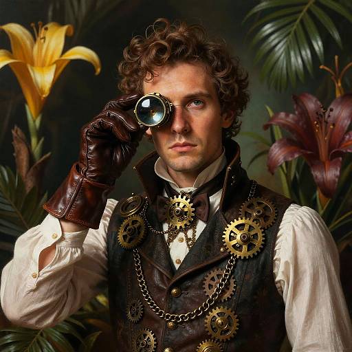 Noble Steampunk Inventor Portrait