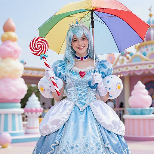 Realistic Candyland Princess Portrait