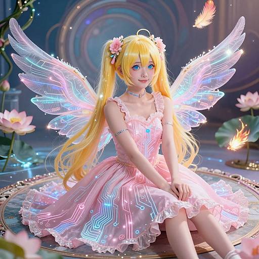 Cyberpunk Electronic Circuit Dress