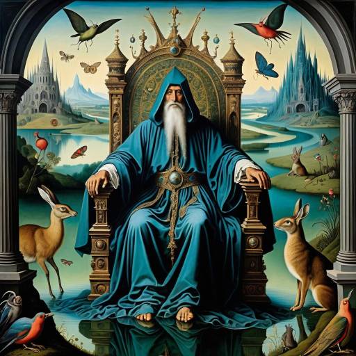 Surreal Oracle in Whimsical Landscape Surreal Oracle in Whimsical Landscape