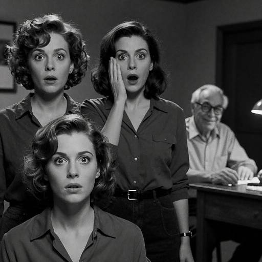 Dramatic Black and White Movie Poster