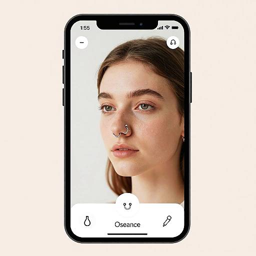 3D Virtual Nose Ring Try-On