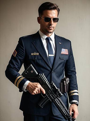 Realistic U.S.Agent Cosplay Photo