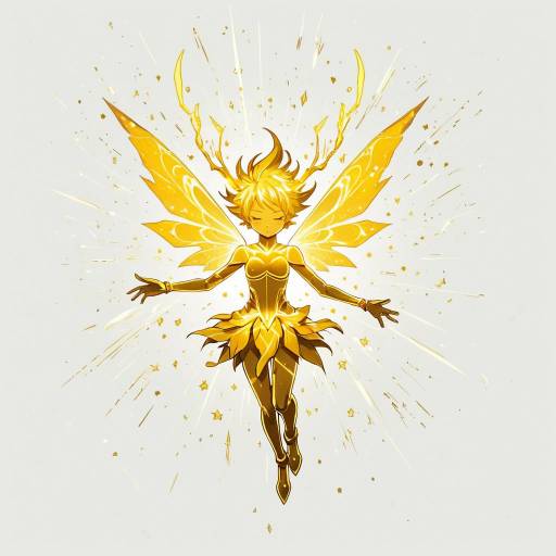 Golden Magical Anime Sprite