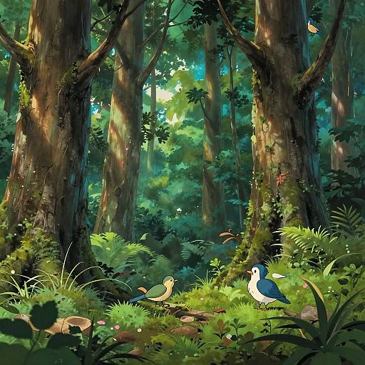 Studio Ghibli Inspired Forest Wilderness