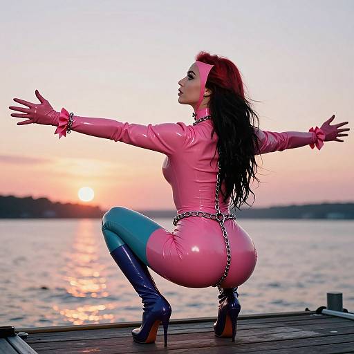 Cinematic Femdom Mistress by Sunset