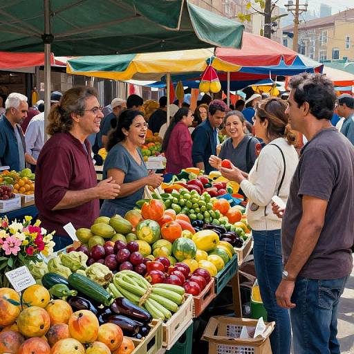 Lively Outdoor Market Scene