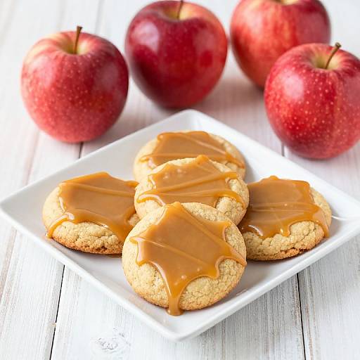Caramel Apple Cider Cookies Display