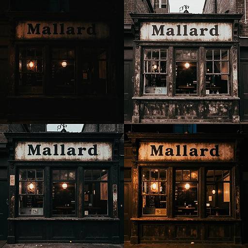 Vintage Moody Bar Collage