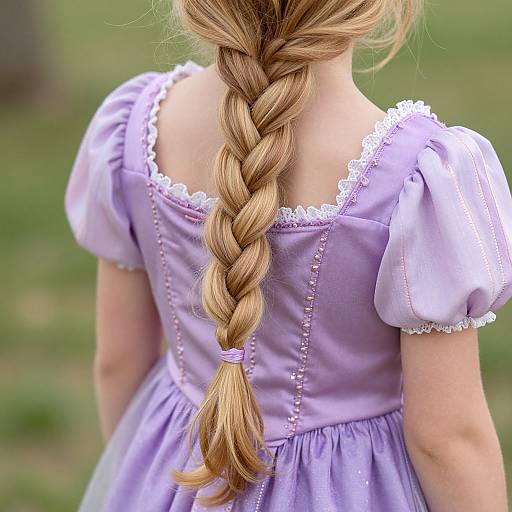 Rapunzel Classic Girl Costume Close-Up