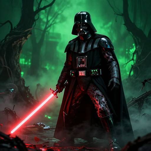 Zombie Darth Vader in Wasteland