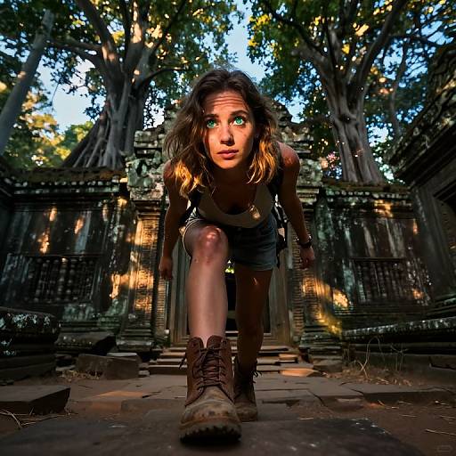 Hyperrealistic Portrait of Solitary Traveler