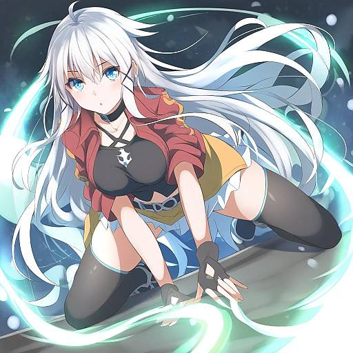 Illustration of Anceril sacred, shirokami project in the style of Shuga (soranote)