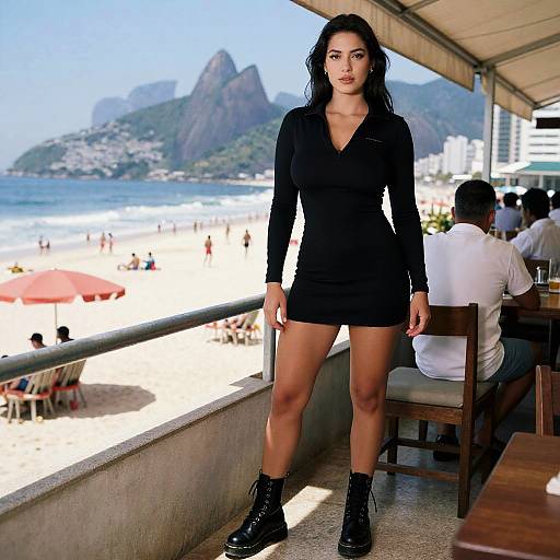 Athletic Woman in Urban Streetwear