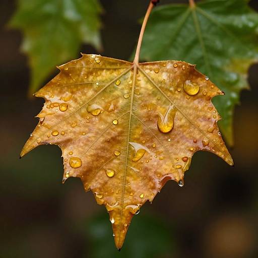 Detailed Realistic Birch Leaf Close-Up