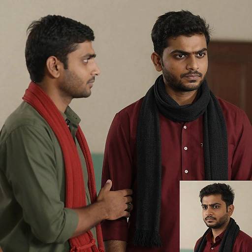 Intimate Portrait of Two Men in Room