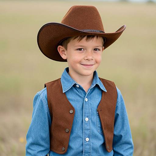 Boy in Cowboy Costume