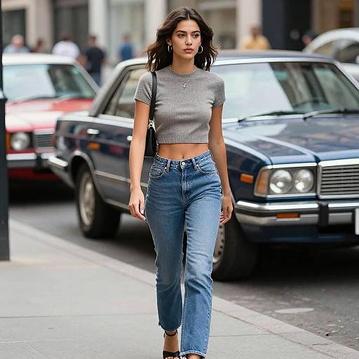 Chic Urban Fashion with Vintage Flair