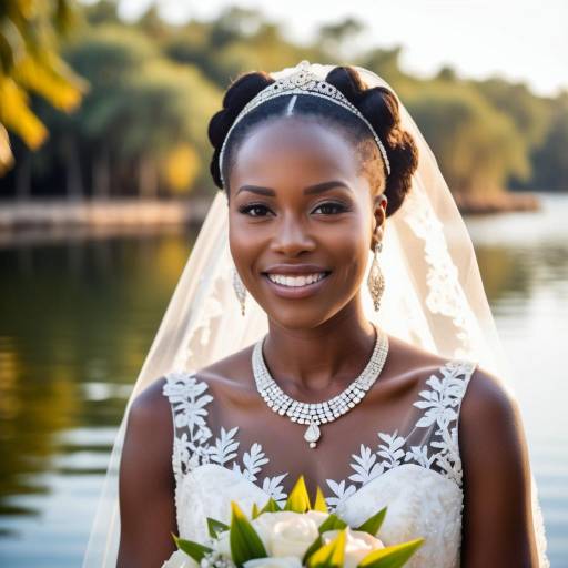 Charming African Bride by Serene Lakeside