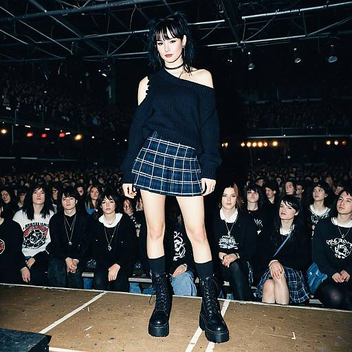 Alt Fashion Woman at Punk Rock Concert
