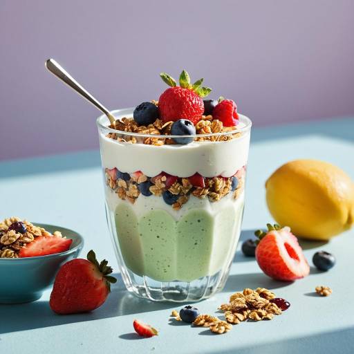 Yogurt Parfait with Granola and Fresh Berries