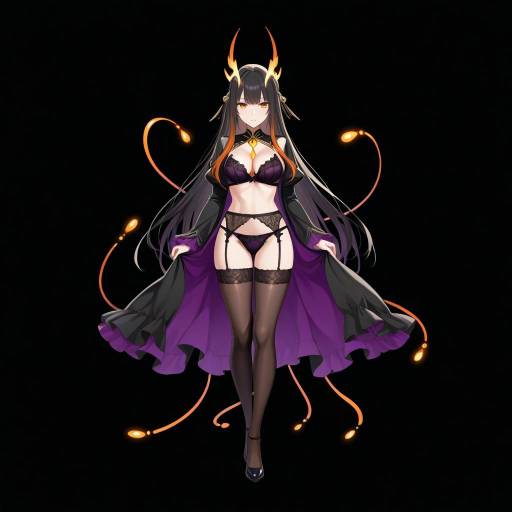 Elegant Silhouette in Ethereal Lingerie Elegant Silhouette in Ethereal Lingerie