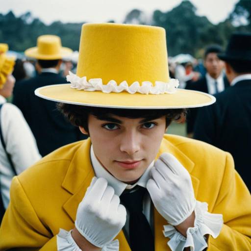Solo Male in Costume Festival Setting