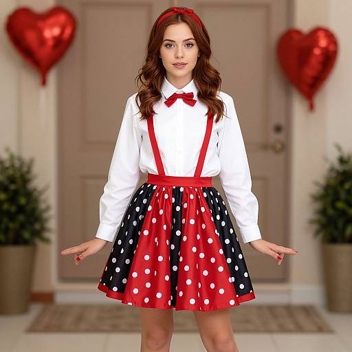 Valentine's Polka Dot Outfit