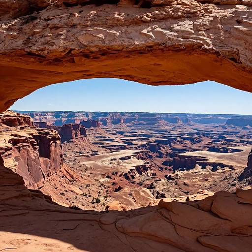 Mesa Arch Overlooking Canyonlands Vista