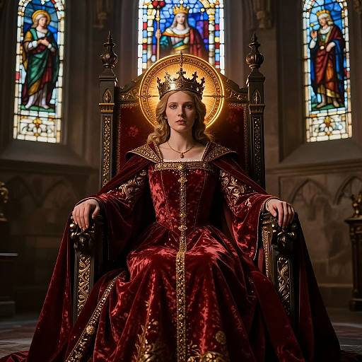 Regal Queen with Medieval Halo