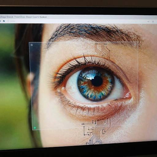 Realistic AI Vision Interface Close-Up
